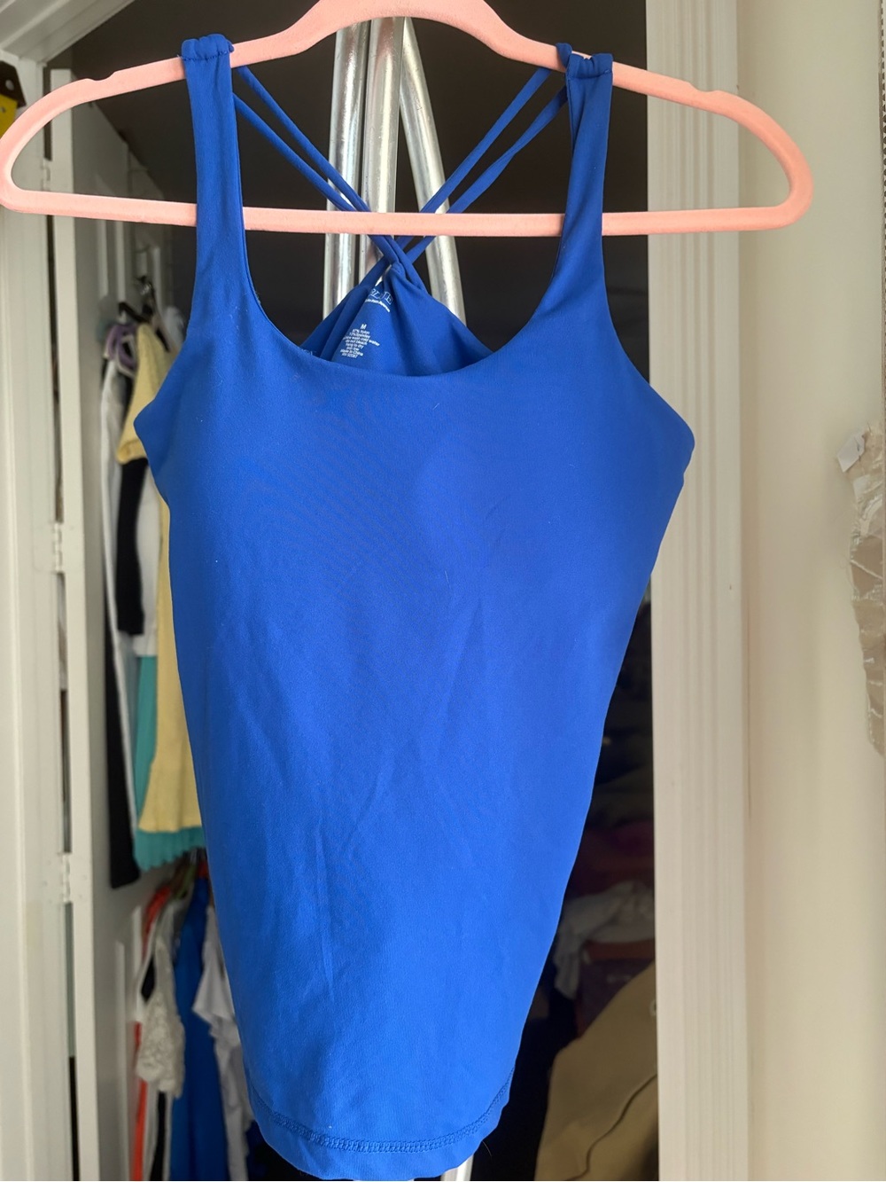 Royal blue sports top